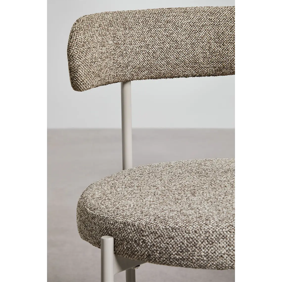 Silla de comedor Vaelen en bouclé 7