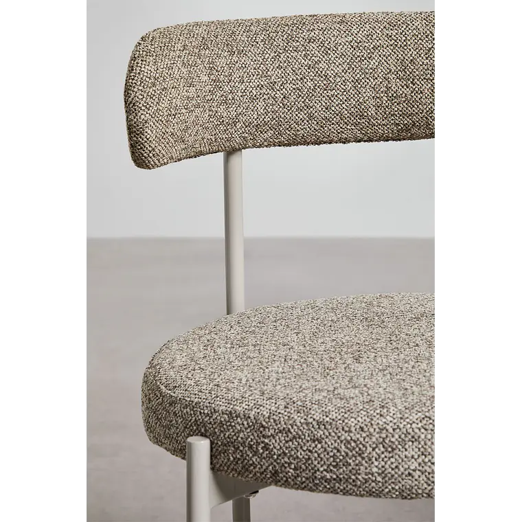 Silla de comedor Vaelen en bouclé 7