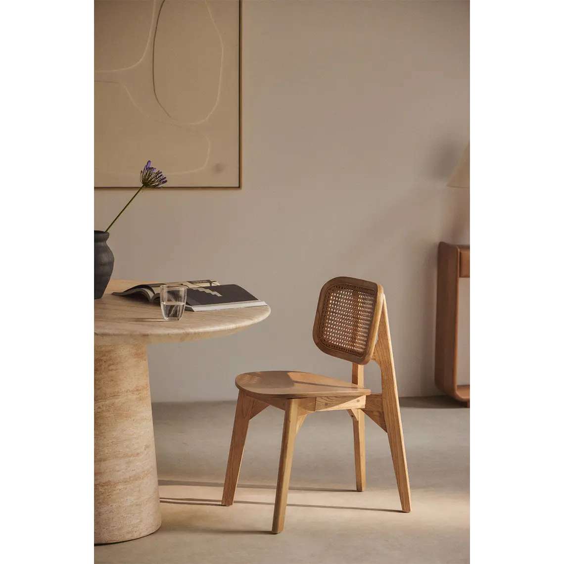 Silla de comedor Vaeleri en madera 1