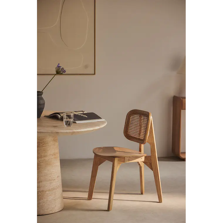 Silla de comedor Vaeleri en madera 1