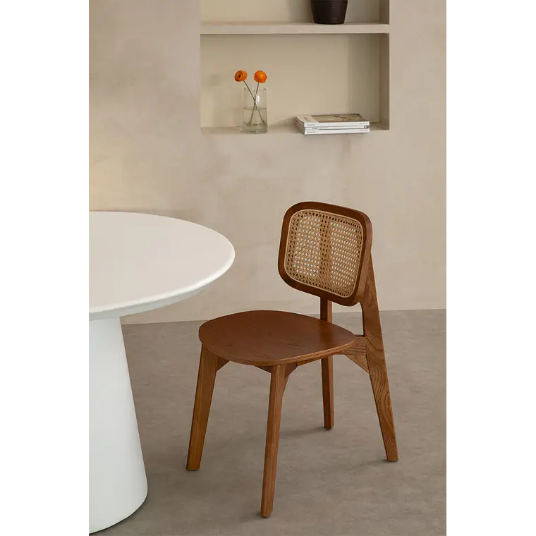 Silla de comedor Vaeleri en madera 2