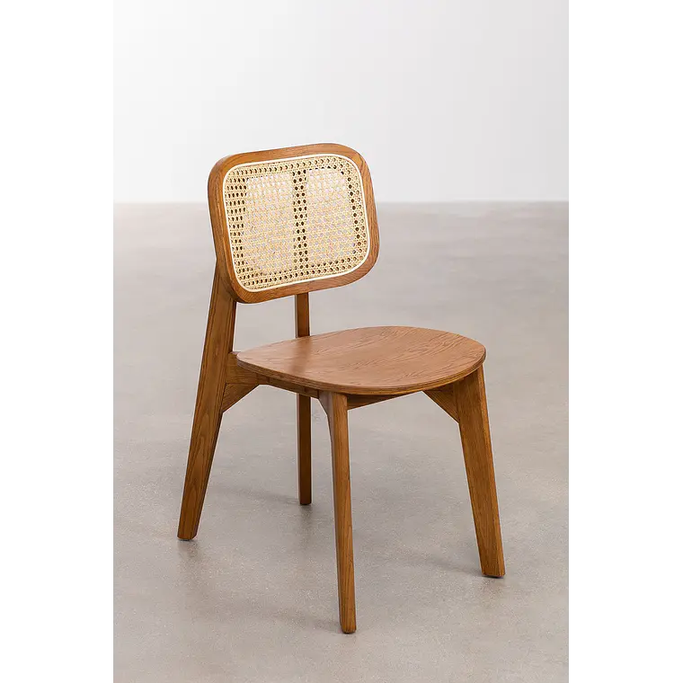 Silla de comedor Vaeleri en madera 3