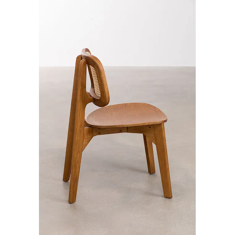 Silla de comedor Vaeleri en madera 4