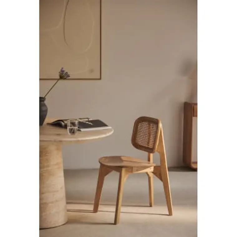 Silla de comedor Vaeleri en madera 12