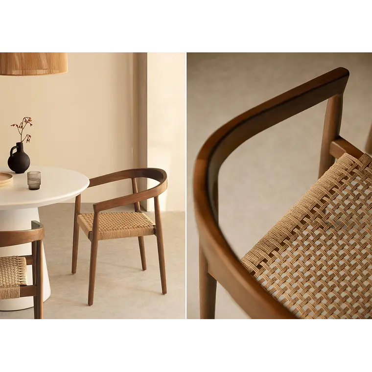 Silla de comedor Wenara en madera de teca 1