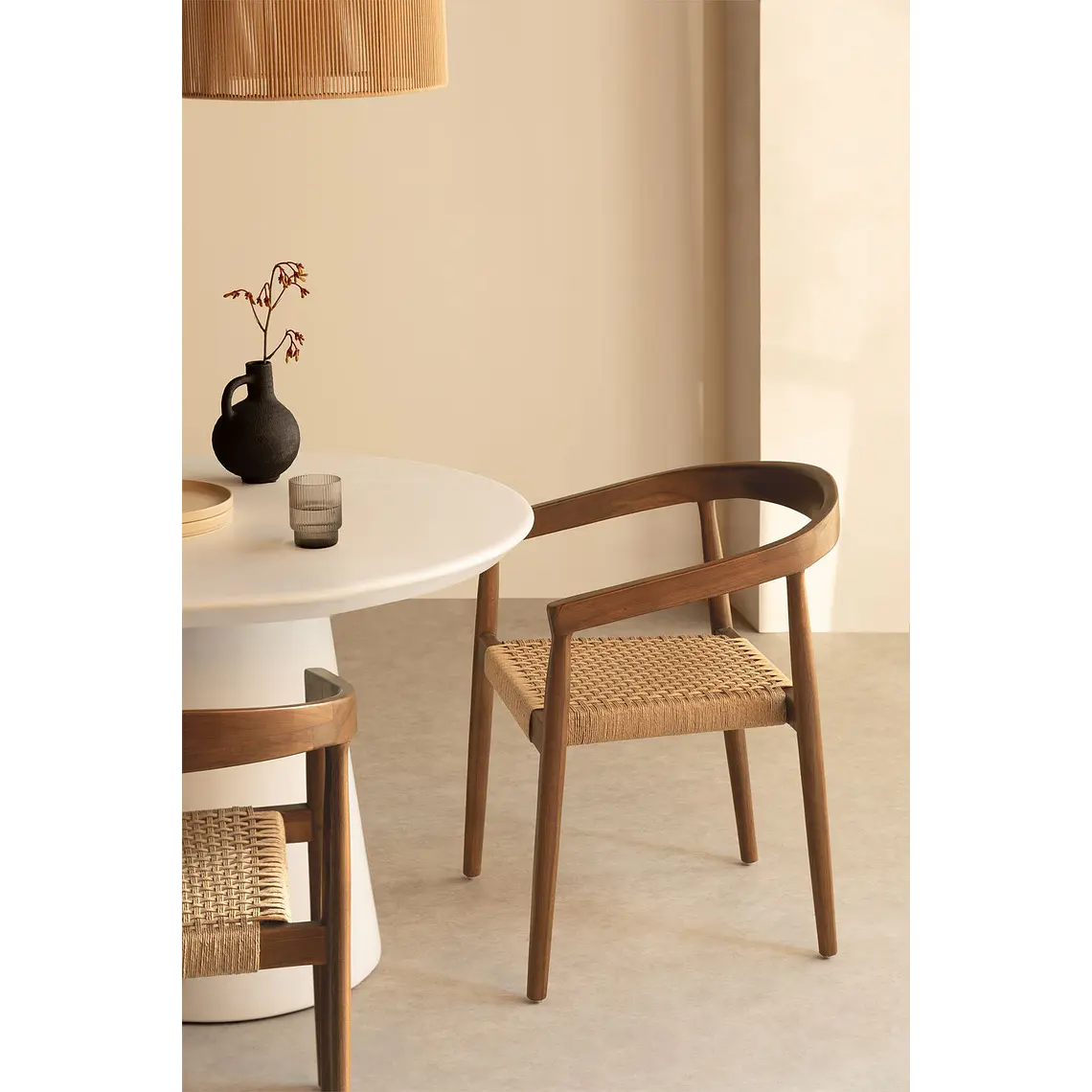 Silla de comedor Wenara en madera de teca 2