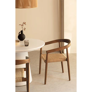 Silla de comedor Wenara en madera de teca