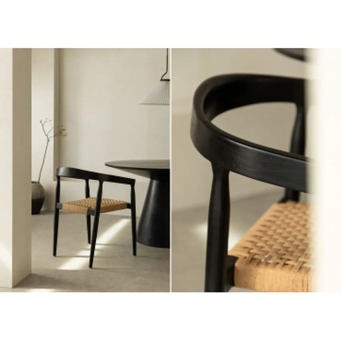 Silla de comedor Wenara en madera de teca 12