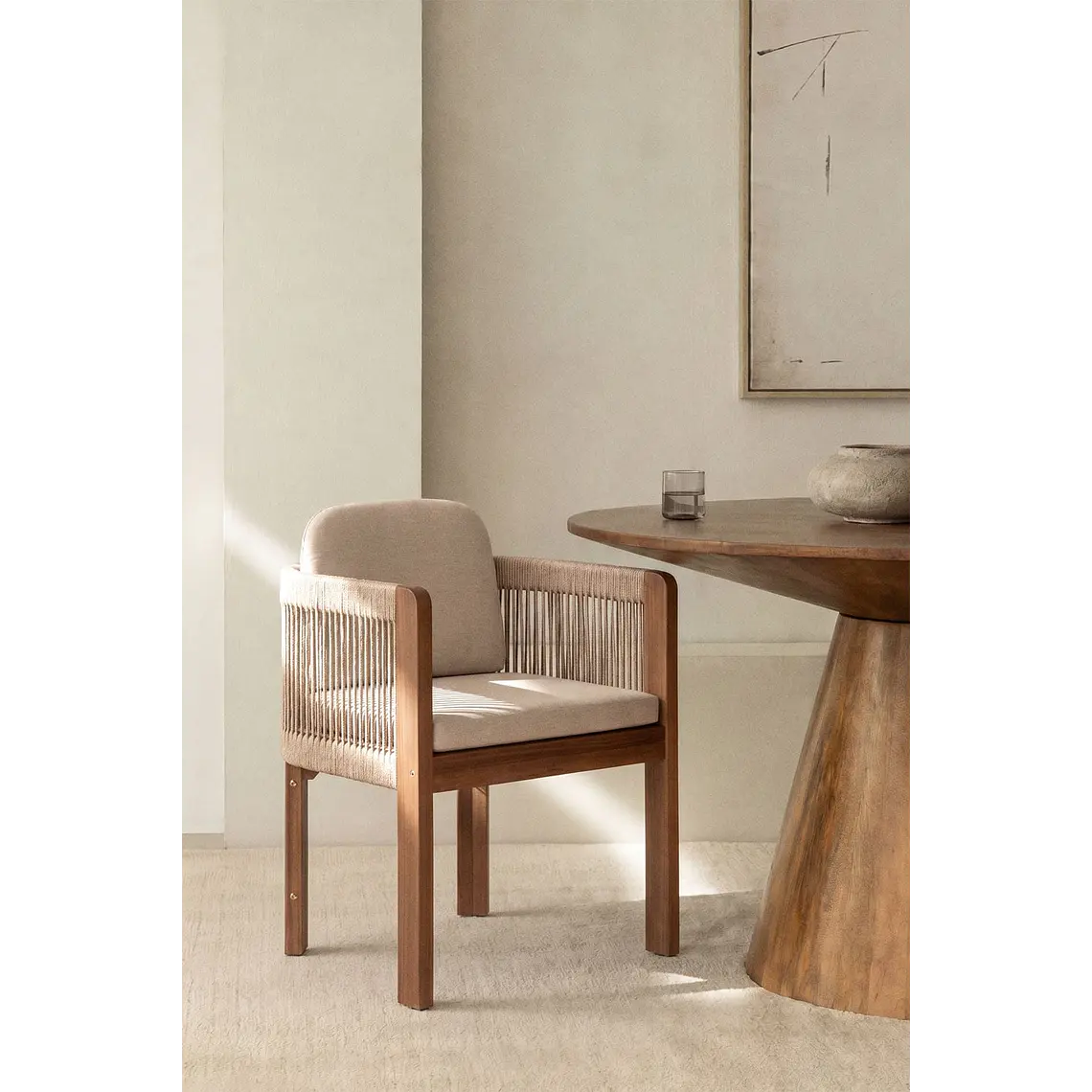 Silla de comedor Xaeora en madera de acacia 1