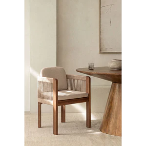 Silla de comedor Xaeora en madera de acacia