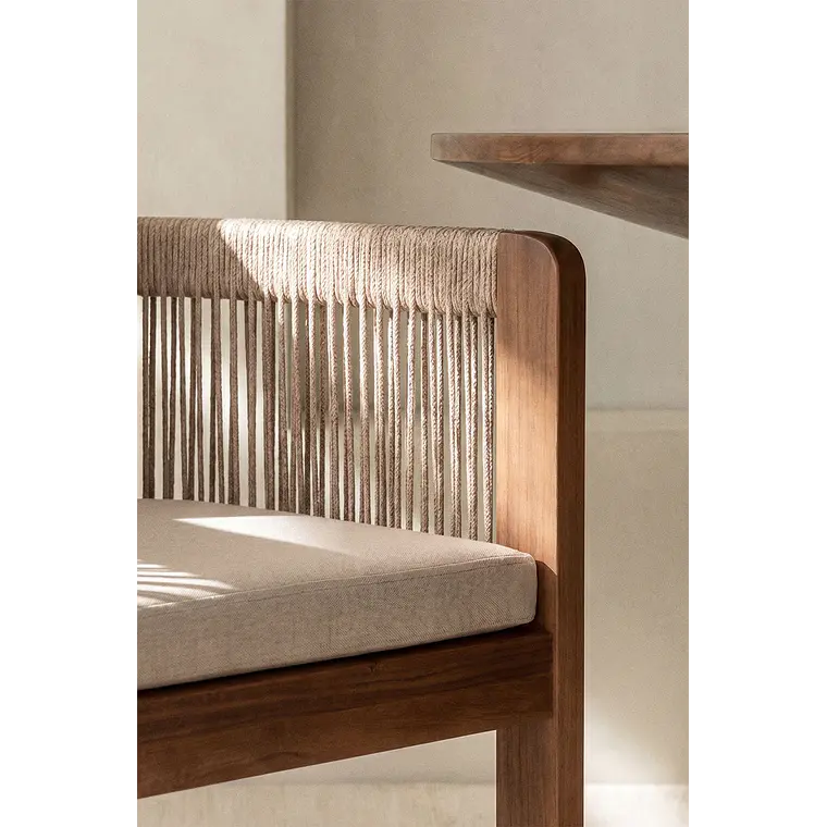 Silla de comedor Xaeora en madera de acacia 2