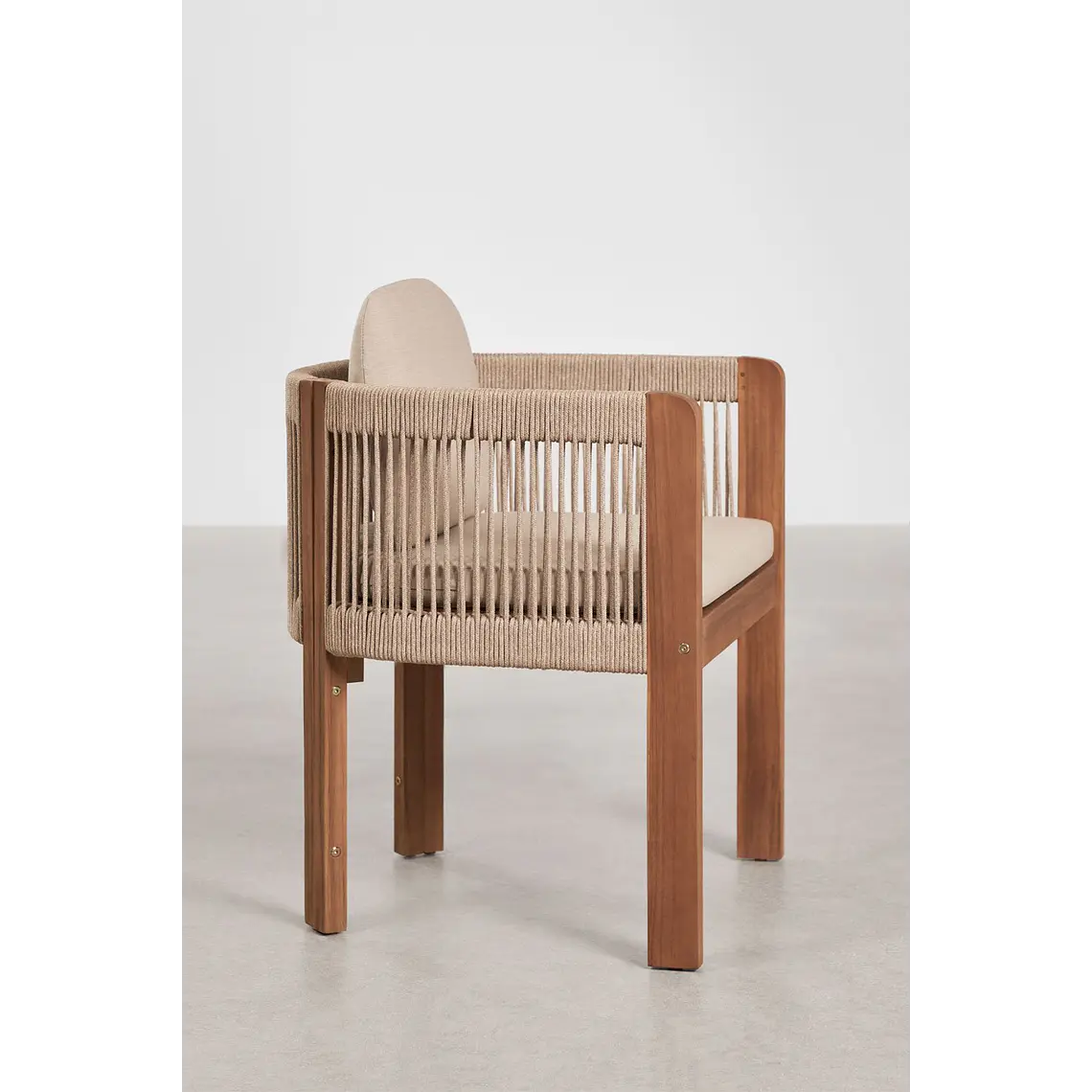 Silla de comedor Xaeora en madera de acacia 4