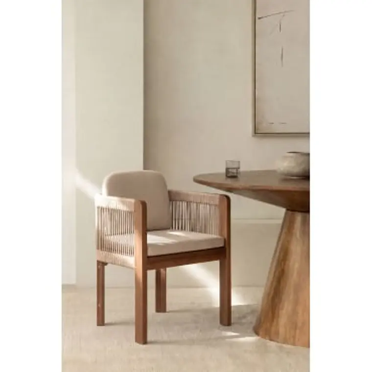 Silla de comedor Xaeora en madera de acacia 11