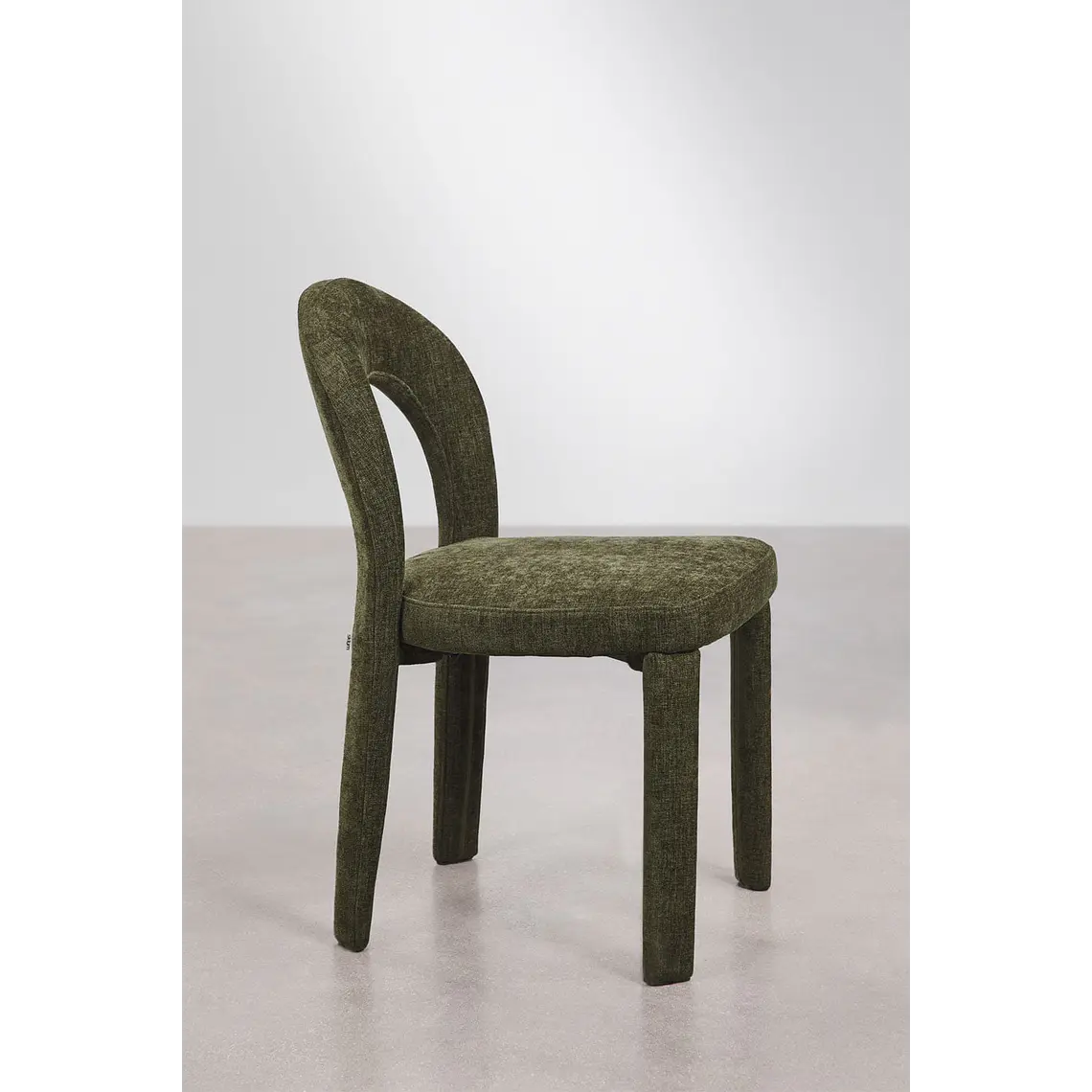 Silla de comedor Xaeune en chenilla 5