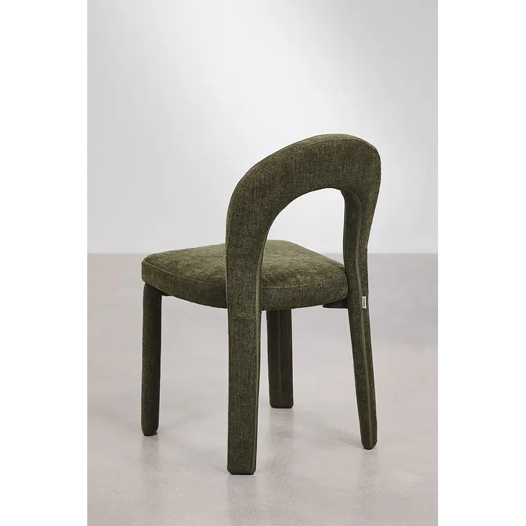 Silla de comedor Xaeune en chenilla 6