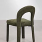 Silla de comedor Xaeune en chenilla - Miniatura 6