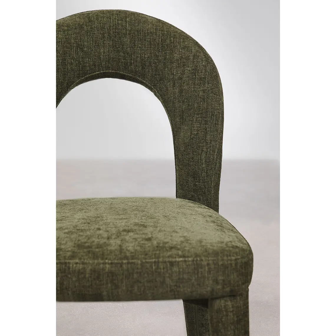 Silla de comedor Xaeune en chenilla 7