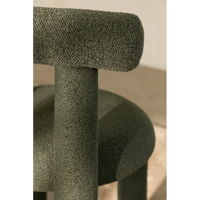 Silla de comedor Ylenira en bouclé 3