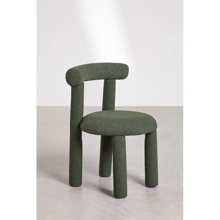 Silla de comedor Ylenira en bouclé 4