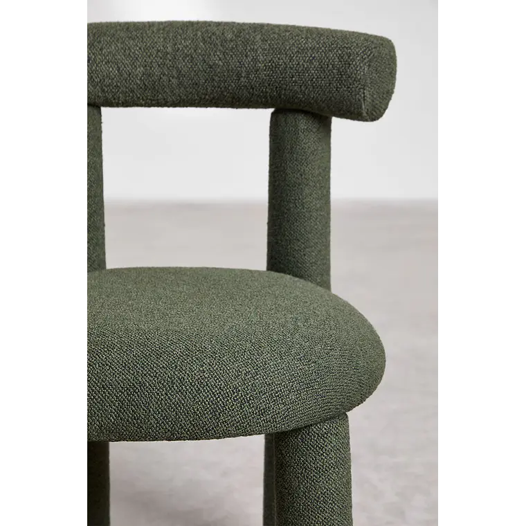 Silla de comedor Ylenira en bouclé 7