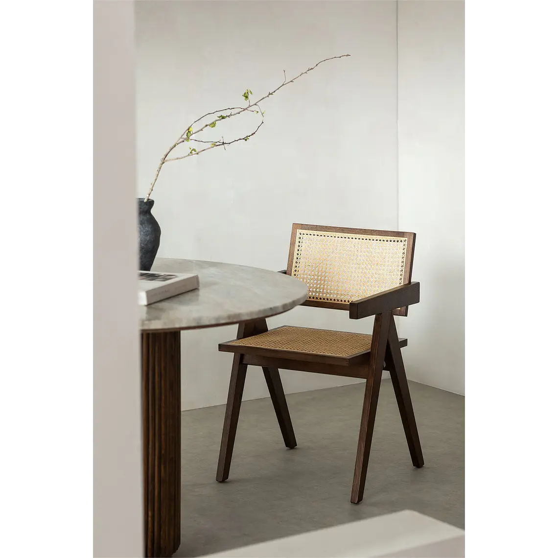 Silla de comedor Zaelia en ratán 1