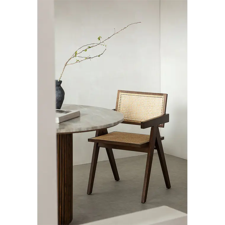 Silla de comedor Zaelia en ratán 1