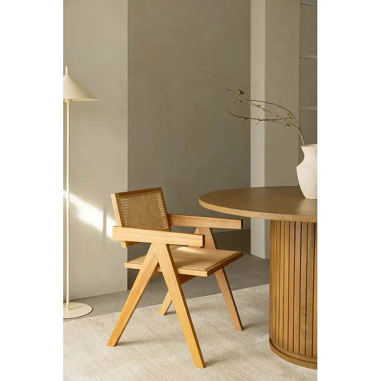 Silla de comedor Zaelia en ratán 2