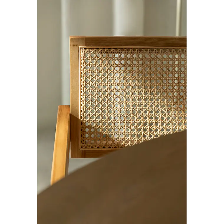 Silla de comedor Zaelia en ratán 3