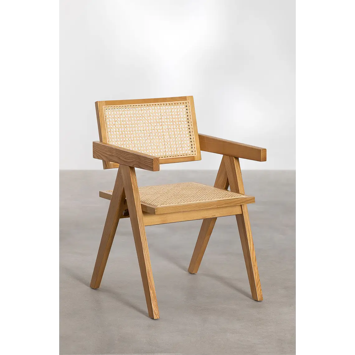 Silla de comedor Zaelia en ratán 4