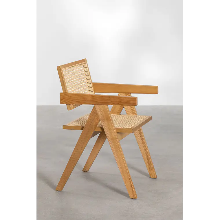 Silla de comedor Zaelia en ratán 5
