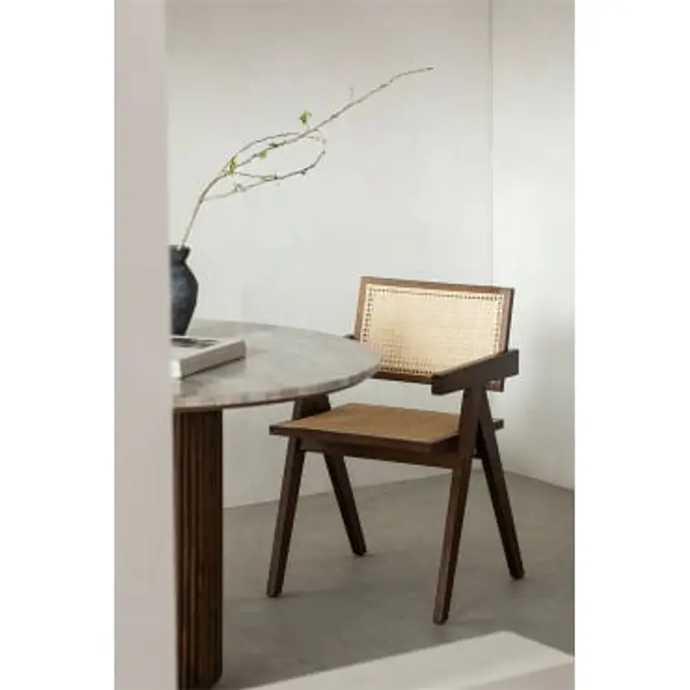 Silla de comedor Zaelia en ratán 13