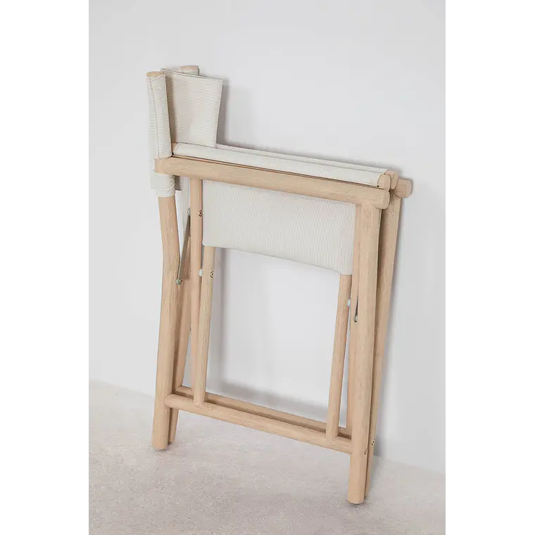 Silla de director plegable de jardín en madera de acacia Morena 9