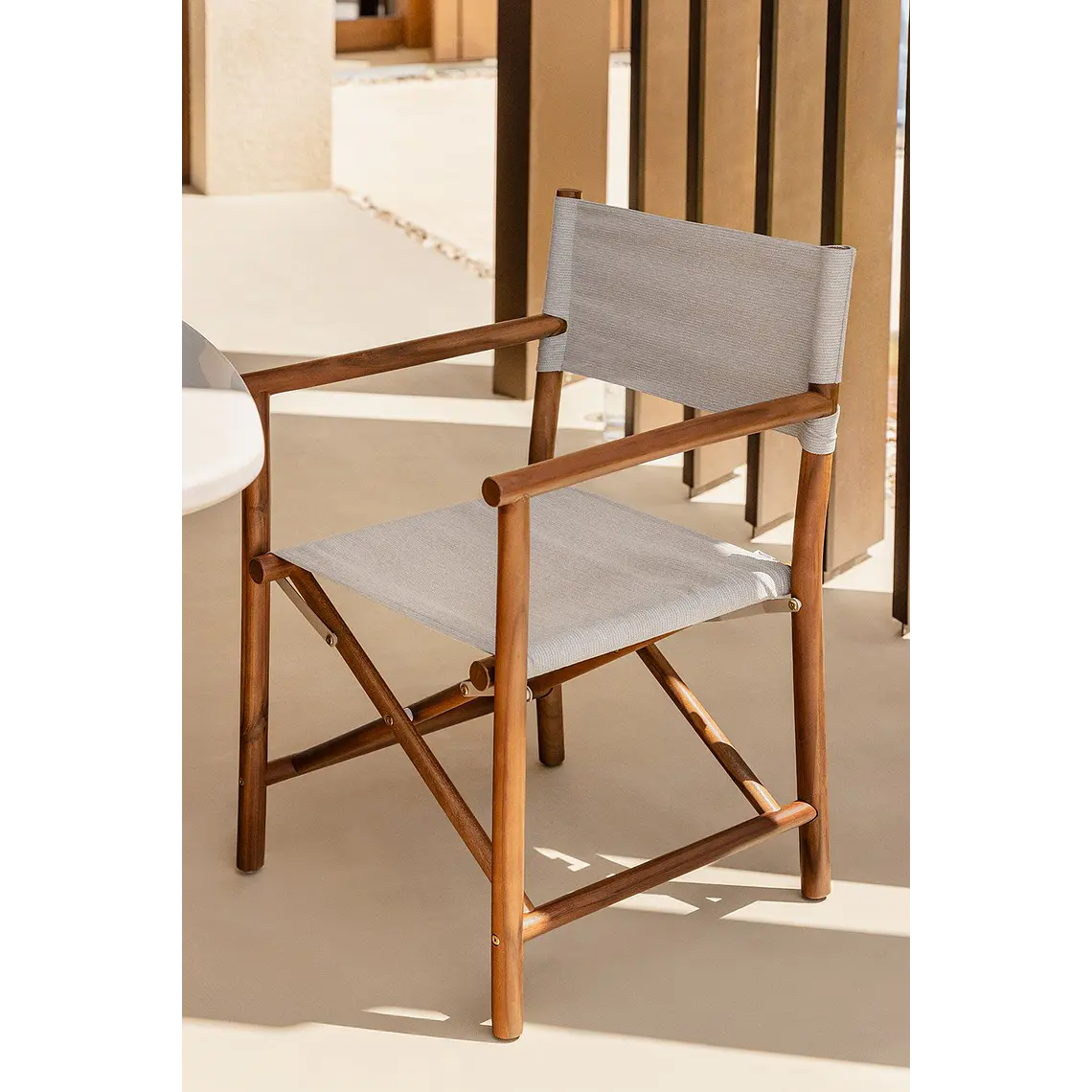 Silla de director plegable de jardín en madera de acacia Morena 12