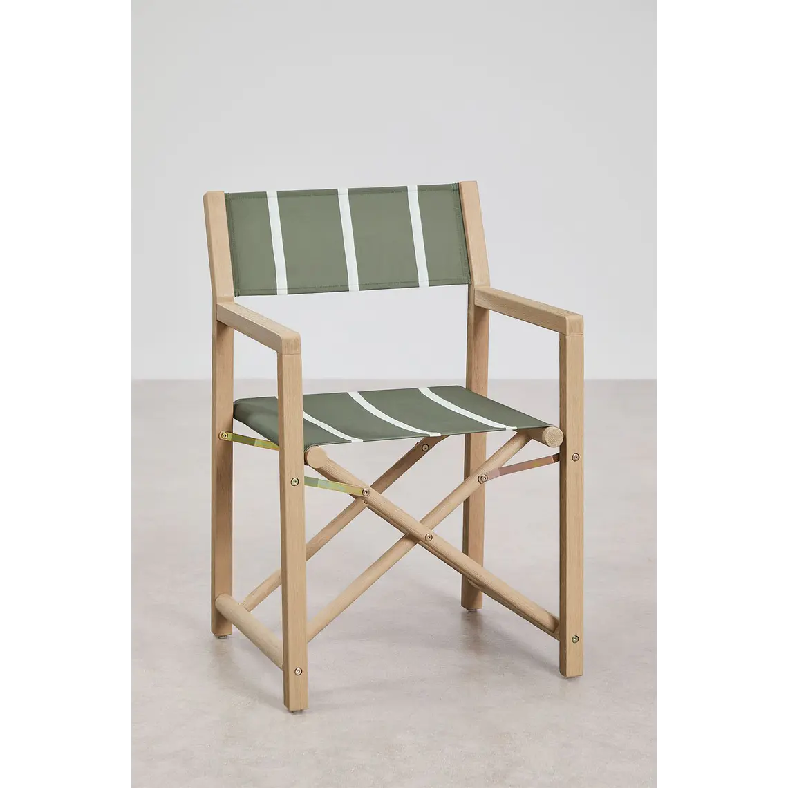 Silla de director plegable de jardín en madera de acacia Navora 3