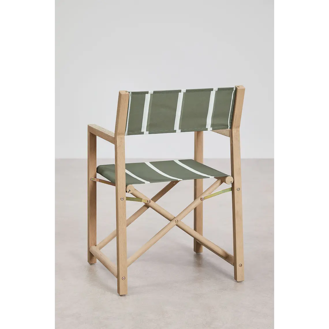 Silla de director plegable de jardín en madera de acacia Navora 5