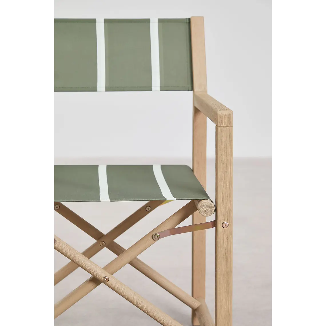 Silla de director plegable de jardín en madera de acacia Navora 6