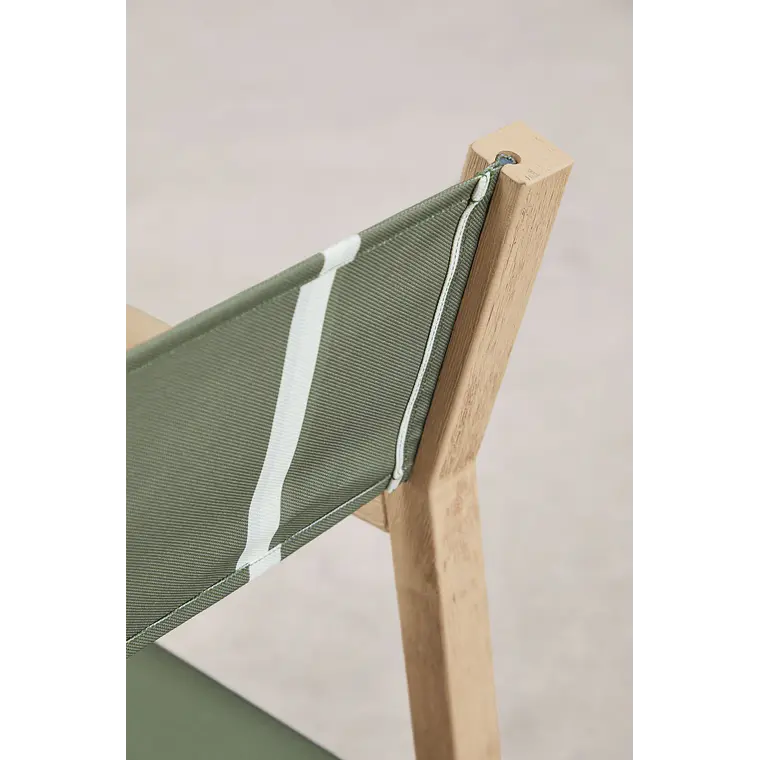 Silla de director plegable de jardín en madera de acacia Navora 7