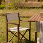 Silla de director plegable de jardín en madera de acacia Navora - Miniatura 13