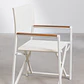 Silla de director plegable para jardín en aluminio y madera de teca Gavia - Miniatura 2