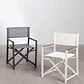 Silla de director plegable para jardín en aluminio y madera de teca Gavia - Miniatura 8