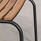 Silla de jardín apilable en acero y madera de acacia Selia - Miniatura 8