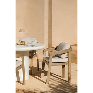 Silla de jardín con reposabrazos en madera de acacia Melena