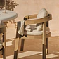 Silla de jardín con reposabrazos en madera de acacia Melena - Miniatura 3