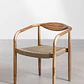 Silla de jardín con reposabrazos en madera de acacia y cuerda trenzada Ilania - Miniatura 4