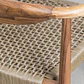 Silla de jardín con reposabrazos en madera de acacia y cuerda trenzada Ilania - Miniatura 7