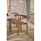 Silla de jardín con reposabrazos en madera de acacia y cuerda trenzada Ilania - Miniatura 11