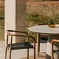 Silla de jardín con reposabrazos en madera de acacia y cuerda trenzada Ilania - Miniatura 13
