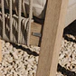 Silla de jardín con reposabrazos en madera de acacia y cuerda trenzada Navia - Miniatura 3
