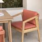 Silla de jardín con reposabrazos en madera de acacia y cuerda trenzada Navia - Miniatura 12