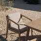 Silla de jardín con reposabrazos en madera de acacia y cuerda trenzada Navia - Miniatura 13